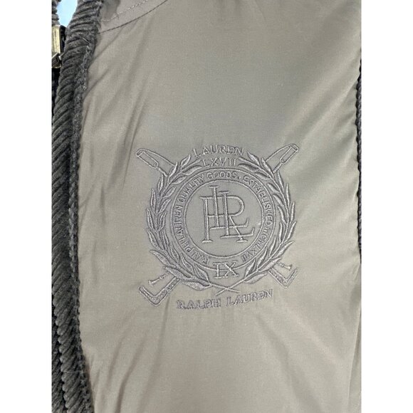 Lauren Ralph Lauren Reversible Quilted Vest W Corduroy Accents Size L - Picture 2 of 16